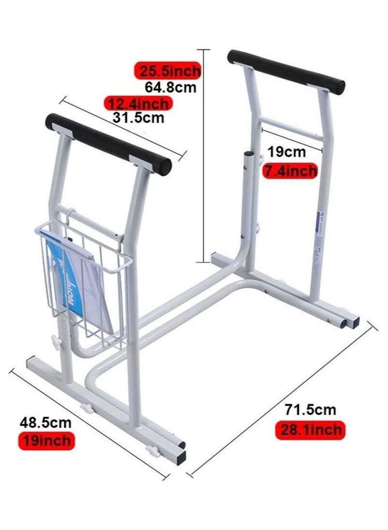 Adjustable Toilet Surround Support Frame For Elderly & Disabled Anti-Slip In Bathroom Hom - Image 5