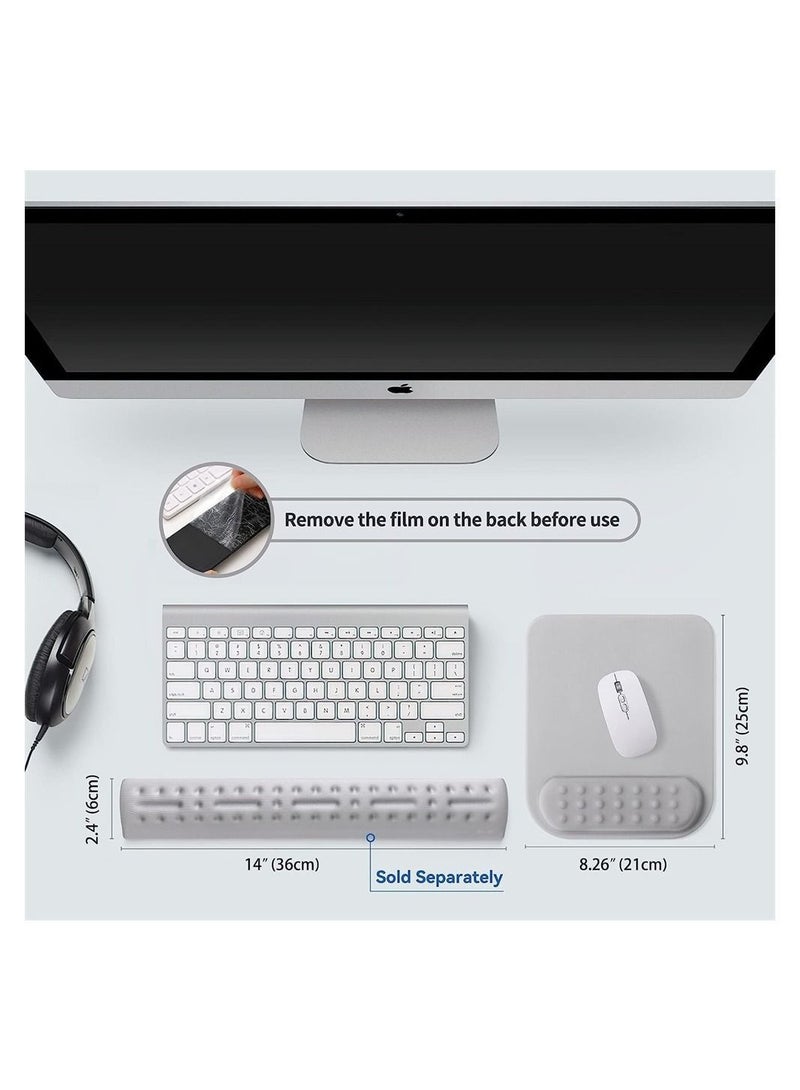 Y&D Wrist Rest, Memory Foam Ergonomic Mouse Pad with Rest Support, Mousepad Non-Slip Base for Computer, Gaming, Office, Easy Typing, Pain Relief  - Image 3