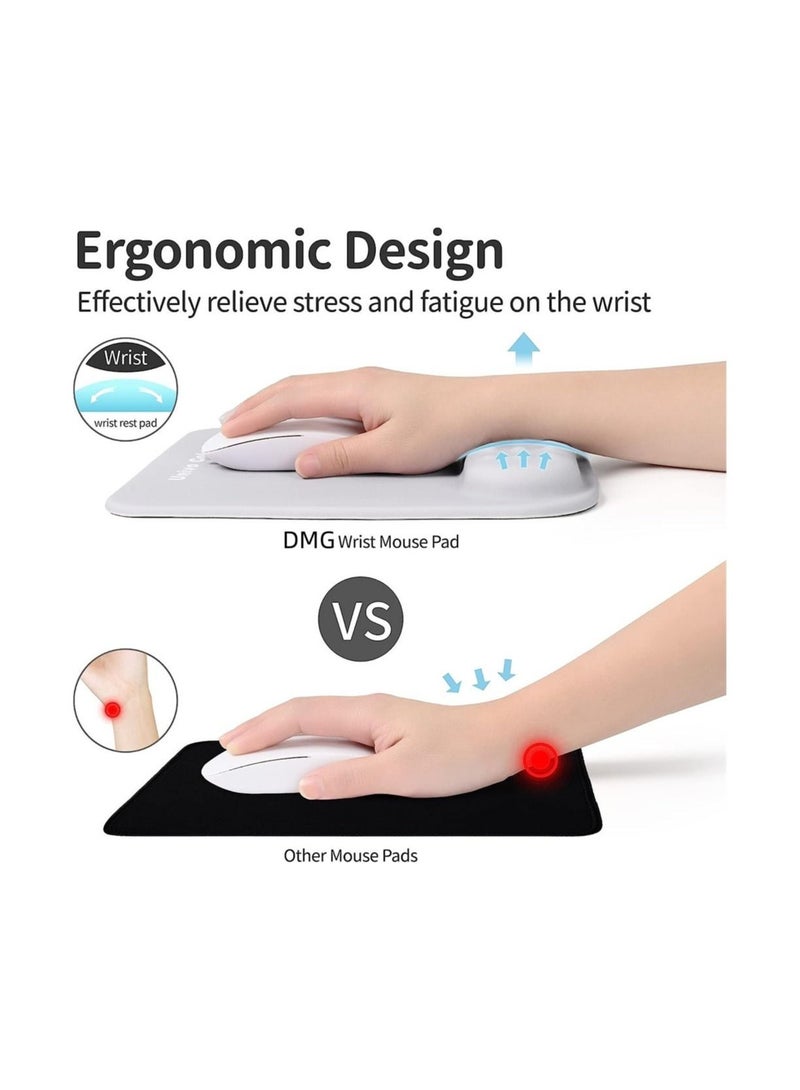 Y&D Wrist Rest, Memory Foam Ergonomic Mouse Pad with Rest Support, Mousepad Non-Slip Base for Computer, Gaming, Office, Easy Typing, Pain Relief  - Image 2