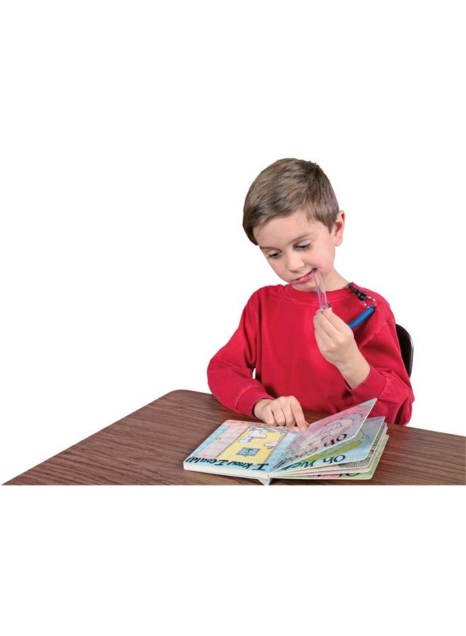 School Specialty Abilitations Chewease Clip-On Oral Motor Chewing Solution - Blue - Image 2