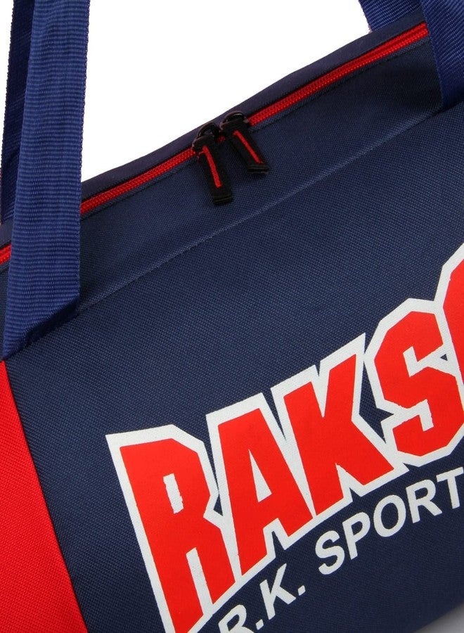 Rakso حقيبة رياضية أنيقة من راكسو للرجال والنساء، حقيبة سفر رياضية أنيقة مزودة بجيب للأحذية (أزرق 12) - Image 4