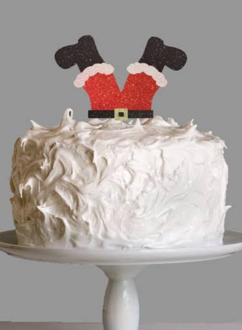 Santa foam cake topper decor for christmas 