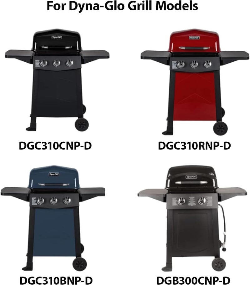 Utheer Grill Parts Heat Plates Replacement for Dyna-Glo DGC310CNP-D 3-Burner Propane Gas Grill, Porcelain Steel Heat Shield Tent Flavor Bars Flame Tamer Parts, 3 Pack - Image 3