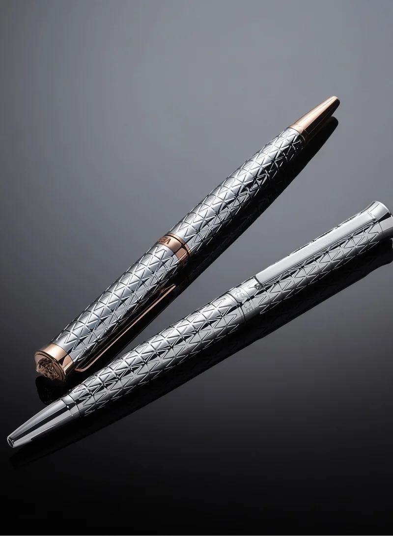 VERSACE Silver Patterned Writing Pen Stylish