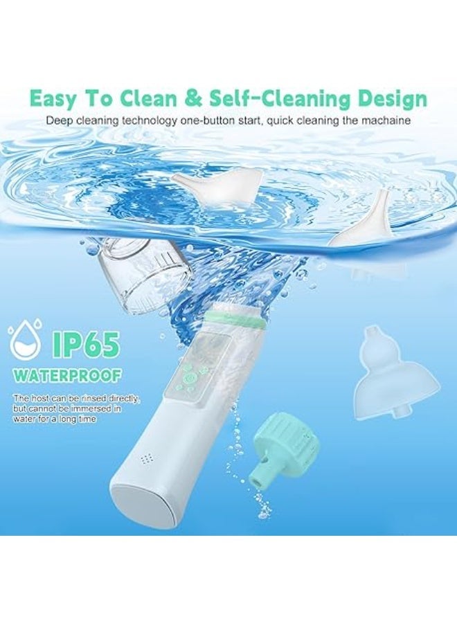 Electric nasal aspirator for children – 5 suction levels, 3 silicone nozzles, IP65 waterproof, with soothing music and light - Image 2