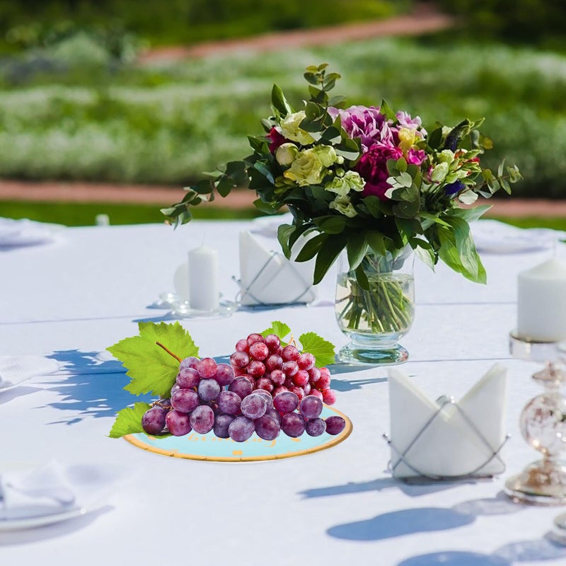 First Year Celebration Disposable Paper Plates Set 16 Pcs 7 Inch 9 Inch Colored Dinnerware - Image 5