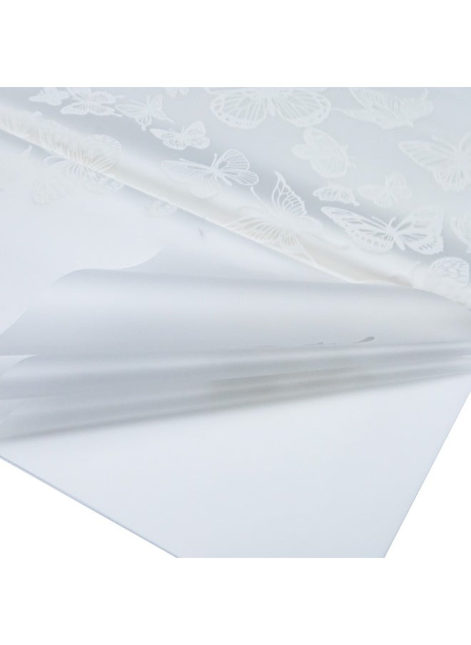 White Butterfly Wrapping Film – 60 Micron, 20pcs, 58cm x 58cm, White - pzsku/ZC5862B95A195A33C58E5Z/45/_/1737552257/de1c96c7-418e-4b59-a2f5-417ba6f33723