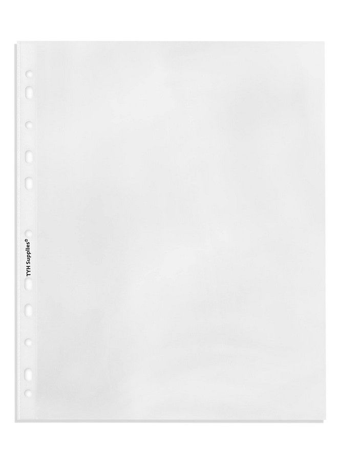 TYH Supplies 400 Pack Heavy Duty Clear Sheet Protectors For 3 Ring Binder ; 8.5 X 11 Inch ; Ultra Clear 11 Hole Plastic Page Protectors For Home Office And School ; Top Loader Plastic Sleeves  - Image 4