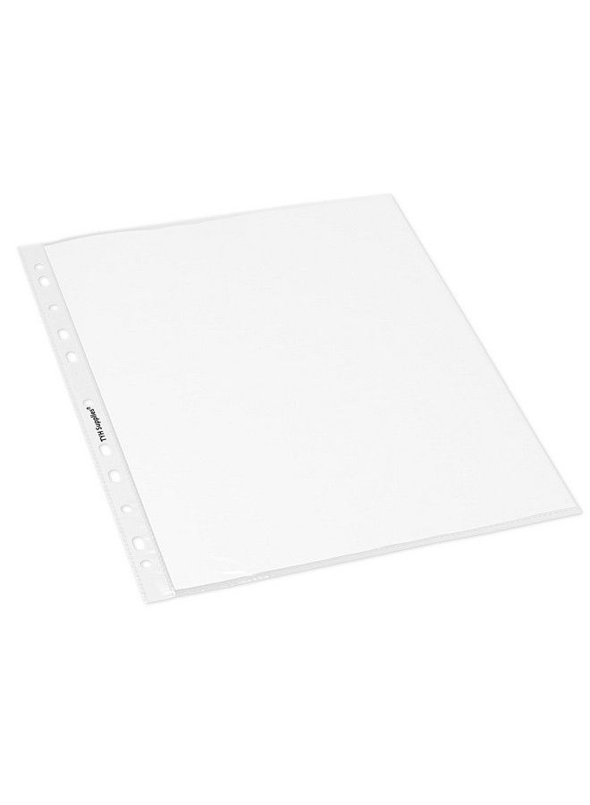 TYH Supplies 400 Pack Heavy Duty Clear Sheet Protectors For 3 Ring Binder ; 8.5 X 11 Inch ; Ultra Clear 11 Hole Plastic Page Protectors For Home Office And School ; Top Loader Plastic Sleeves  - Image 5