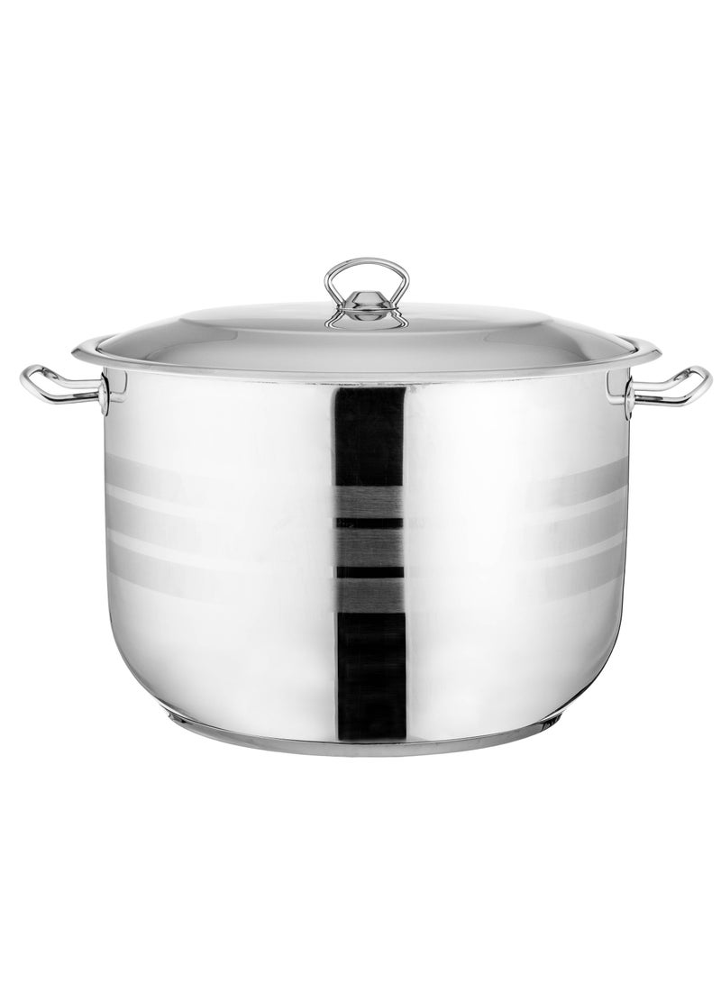 قدر ستانلس استيل تركي عالي الجودة و مقاس 36 سم و السعة 24 لتر - Image 1