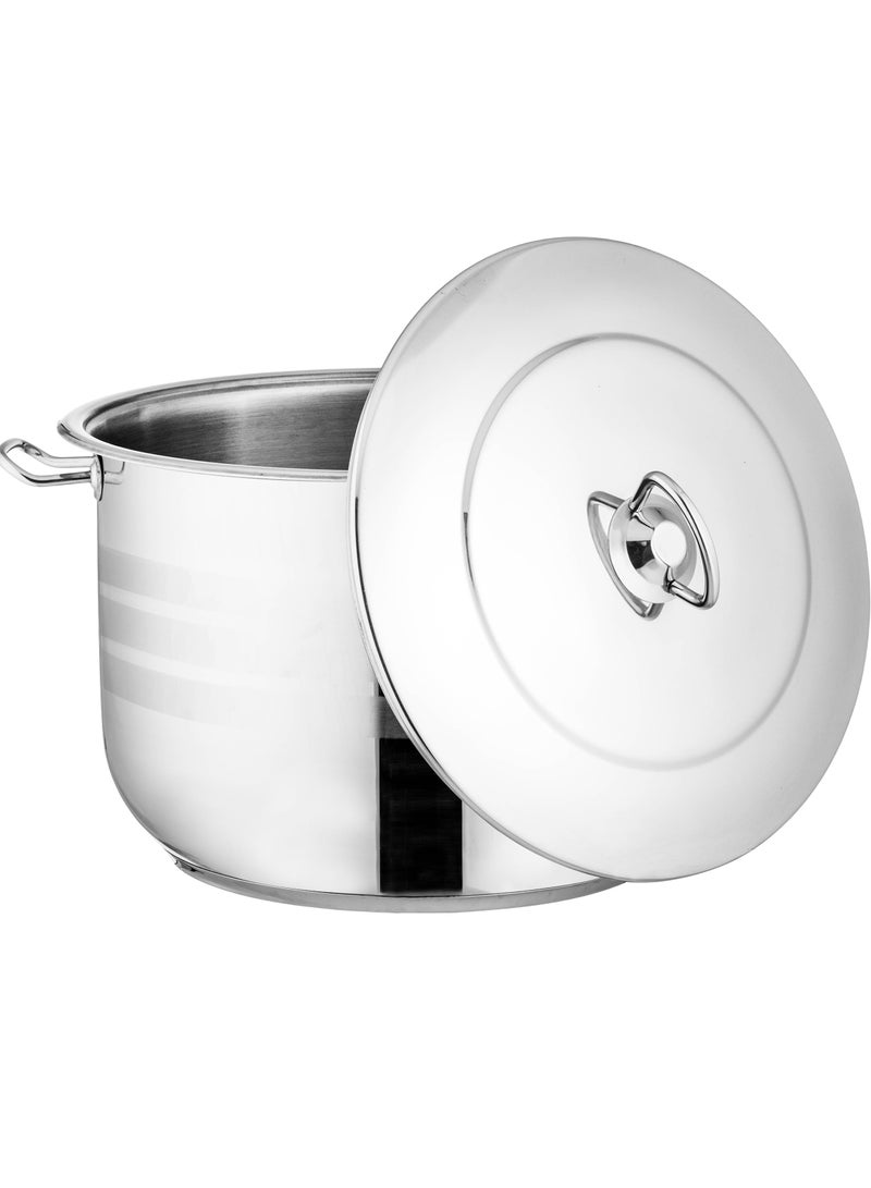 قدر ستانلس استيل تركي عالي الجودة و مقاس 36 سم و السعة 24 لتر - Image 2