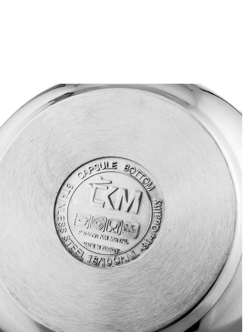 قدر ستانلس استيل تركي عالي الجودة و مقاس 36 سم و السعة 24 لتر - Image 3