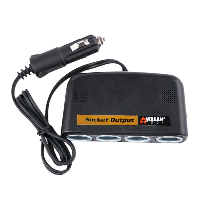 Wagan 4-Way 12V Automotive Socket Splitter and Extender, Cigarette Power Splitter - Image 4