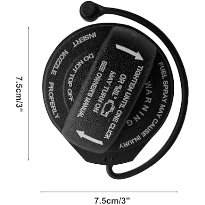 rayihni NALACAL Gas Cap Gas Cap Cover Car Accessories Fuel Cap Tightly Sealed Waterproof and Dustproof Inner Cover Fuel Filler Tank Cap Replacement Parts for 8K0201550N 3C0201550N 3C8201550E 5C0201550T - Image 5