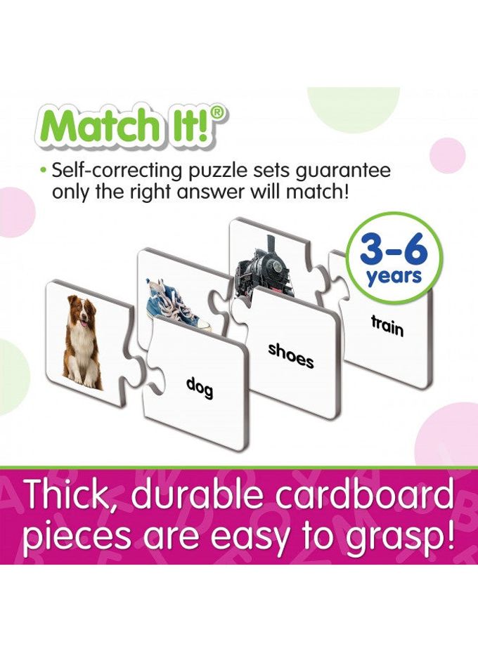 THE LEARNING JOURNEY : Match It! First Words 30 Piece Self-Correcting Words with Matching Images for Emerging Readers Sight Words Puzzle for Kids Ages 3 and Up Award Winning Toys - Image 3