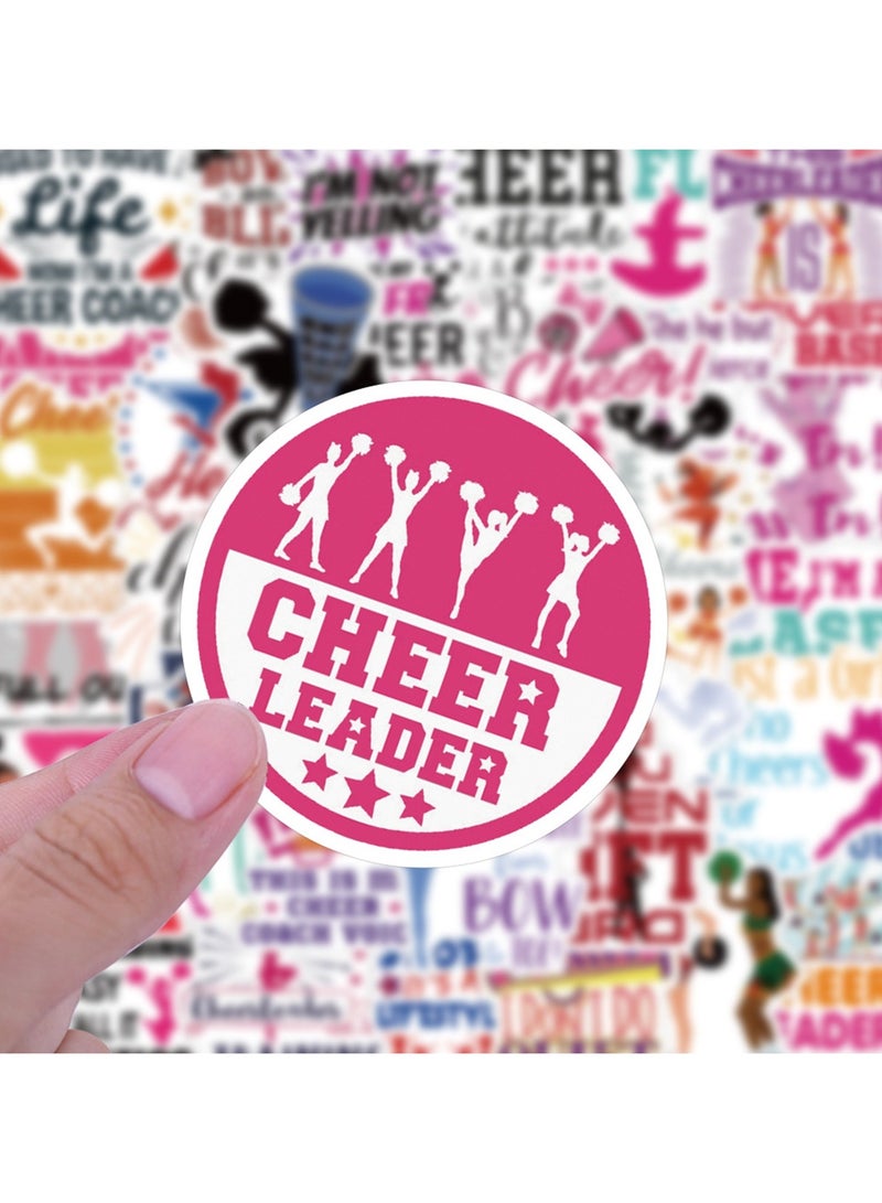 60 قطعة من ملصقات التشجيع، ملصقات فينيل مقاومة للماء، هدايا تشجيع مثالية لفتيات التشجيع وفتيات الجمباز، والمراهقات، وملصقات إيجابية لزجاجات المياه وأمتعة الكمبيوتر المحمول - Image 2