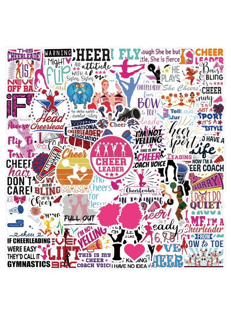 60 قطعة من ملصقات التشجيع، ملصقات فينيل مقاومة للماء، هدايا تشجيع مثالية لفتيات التشجيع وفتيات الجمباز، والمراهقات، وملصقات إيجابية لزجاجات المياه وأمتعة الكمبيوتر المحمول - Image 1