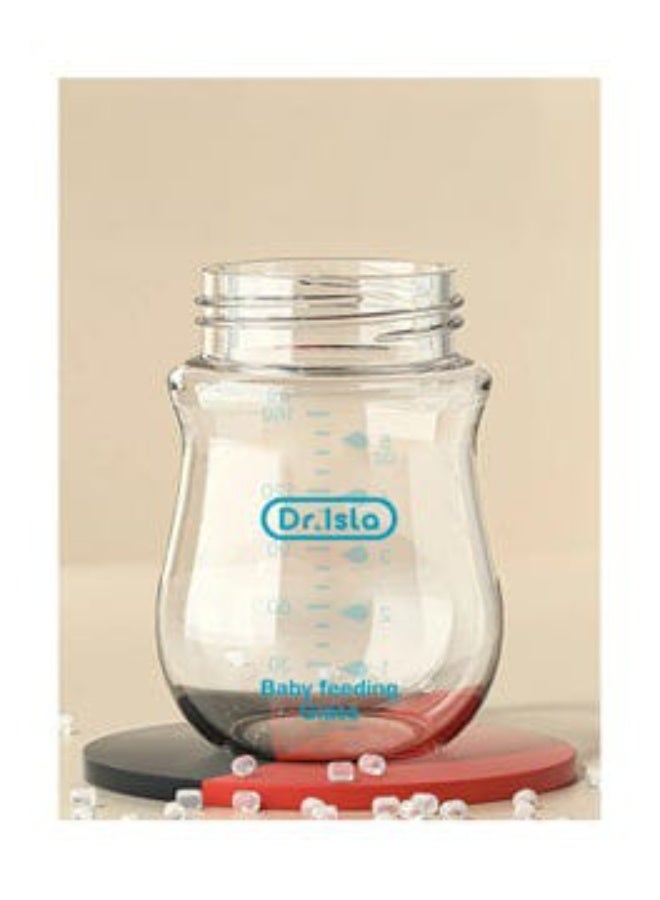 Dr.isla زجاجة رضاعة دكتور إيسلا الزجاجية المضادة للاختناق للأطفال حديثي الولادة - 160 مل، مصنوعة من زجاج البورسليكات، مضادة للمغص، خالية من مادة BPA، مناسبة للأطفال من عمر 1 إلى 3 أشهر، لون وردي -زجاجة رضاعة للأطفال-زجاجة رضاعة سهلة الاستخدام و آمنة - Image 4