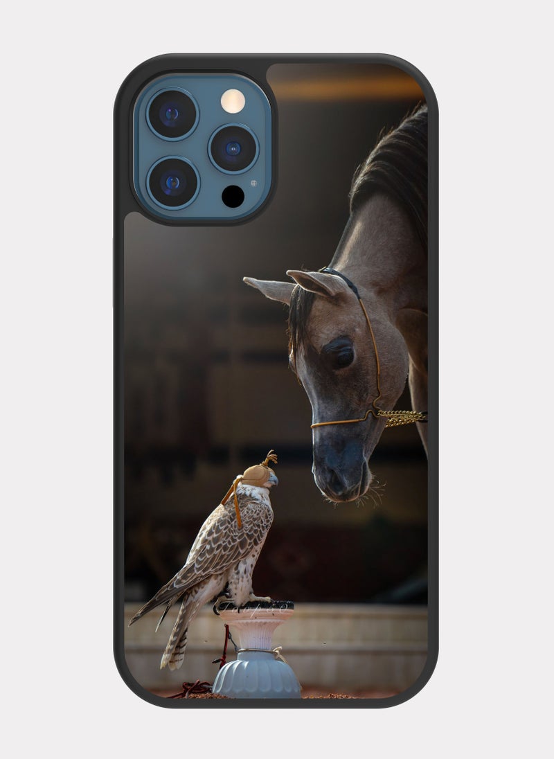 PXLAAT iPhone 12 Pro Max case cover Hawk And Horse  - Image 1