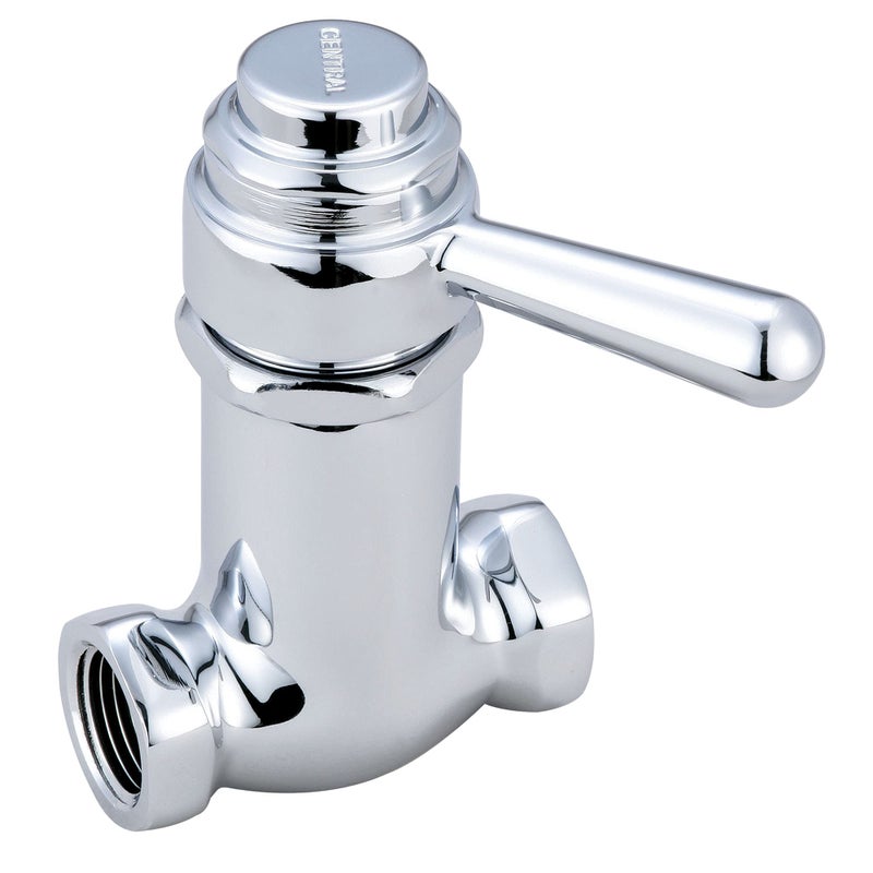 Central Brass 0331L12 SelfClose Straight Stop in Chrome