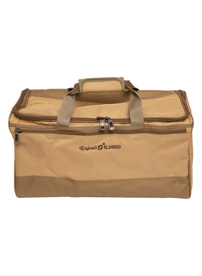 السنيدي شنطة شاي وقهوة الرحالة، شنطة كشتات، كاكي، مقاس 45*23*27سم - Image 2
