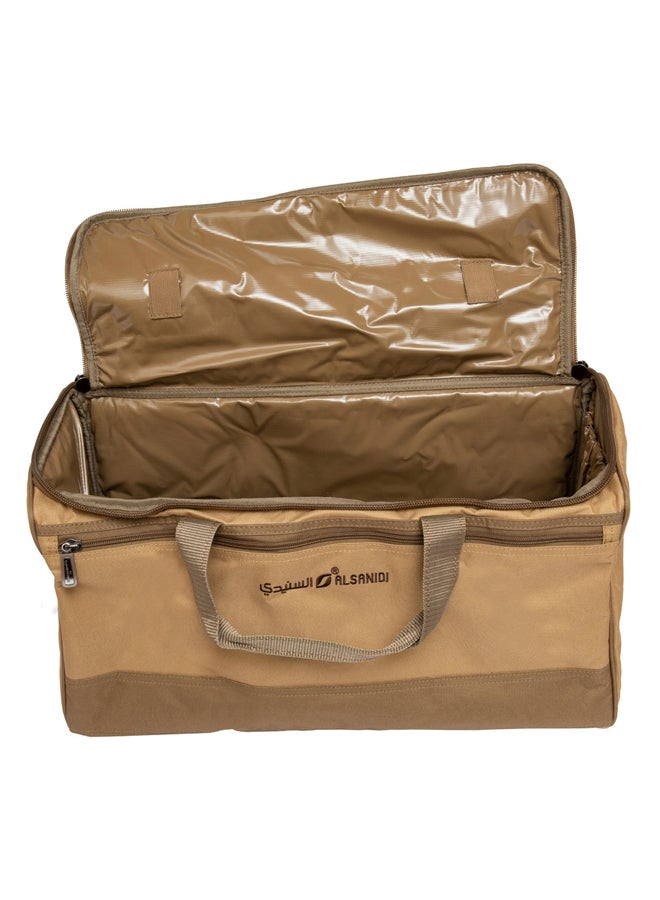 السنيدي شنطة شاي وقهوة الرحالة، شنطة كشتات، كاكي، مقاس 45*23*27سم - Image 4