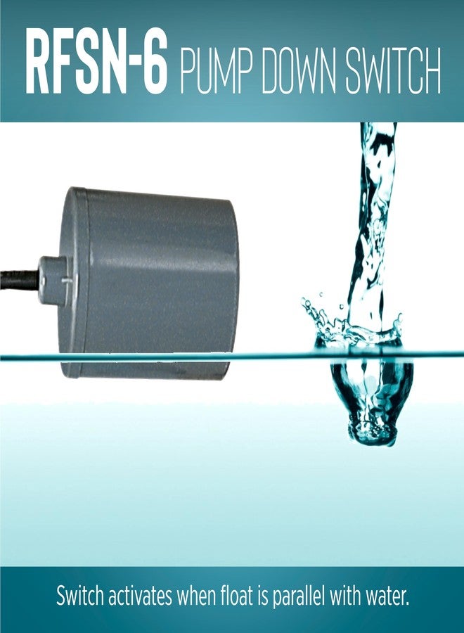 ليتل جايانت مفتاح عوامة ليتل جاينت RFSN-6، ١١٥ فولت، بحد أقصى ١٣ أمبير - نصف حصان، مزود بمضخة خلفية، مناسب لأنظمة البرك، أو أحواض الصرف الصحي، أو أنظمة تصريف المياه العادمة، بطول ١٠ أقدام، رمادي، رقم ٥٩٩١١٨ - Image 4