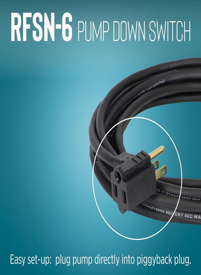 ليتل جايانت مفتاح عوامة ليتل جاينت RFSN-6، ١١٥ فولت، بحد أقصى ١٣ أمبير - نصف حصان، مزود بمضخة خلفية، مناسب لأنظمة البرك، أو أحواض الصرف الصحي، أو أنظمة تصريف المياه العادمة، بطول ١٠ أقدام، رمادي، رقم ٥٩٩١١٨ - Image 5