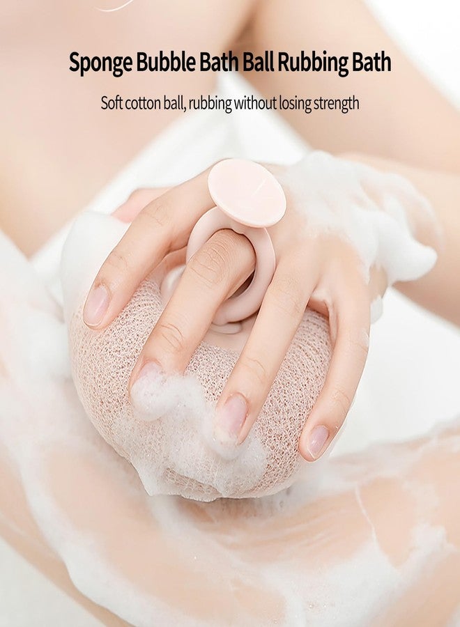 Uhfsyut 2-in-1 Sunflower Shower Sponge with Suction Cup | Exfoliating Bath Sponge for Soft Skin | Hypoallergenic & Eco-Friendly Body Scrubber for Spa-Like Luxury (Off White) - Image 4