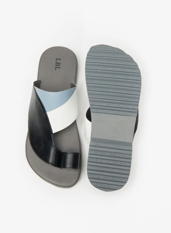 LBL by Shoexpress Men's Panelled Slip-On Arabic Sandals Ramadan Collection