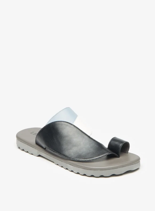 LBL by Shoexpress Men's Panelled Slip-On Arabic Sandals Ramadan Collection