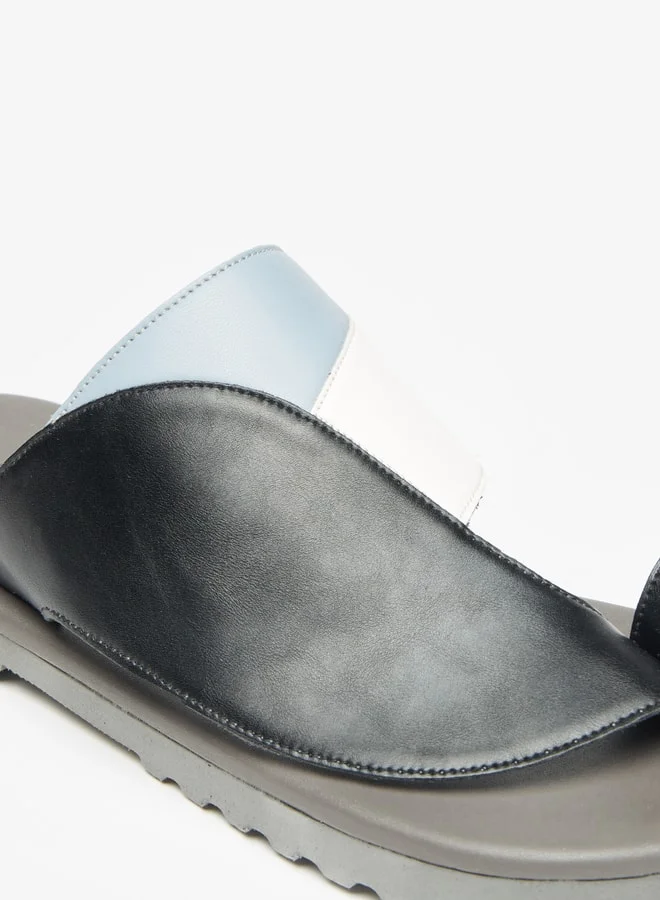 LBL by Shoexpress Men's Panelled Slip-On Arabic Sandals Ramadan Collection
