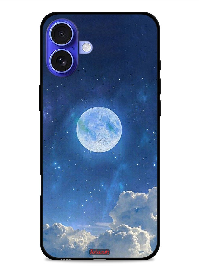 Tolwak Apple iPhone 16 Protective Case Cover Moon Clouds - Image 1