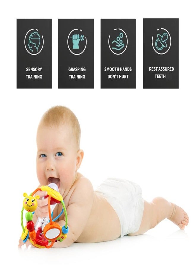 Yiosion Baby Rattles Toys Set, Infant Grab N Shake Rattle, Sensory Activity Ball, Development Learning Music Toy, Newborn First Birthday Gifts for 0 1 2 3 4 5 6 7 8 9 10 12 Month Babies Boy Girl - Image 3