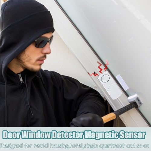 PCTC 4 Pack Home Security Door & Window Alarms for Kids Safety - DIY Protection Burglar Bell Alarm for Home & Office - Image 2