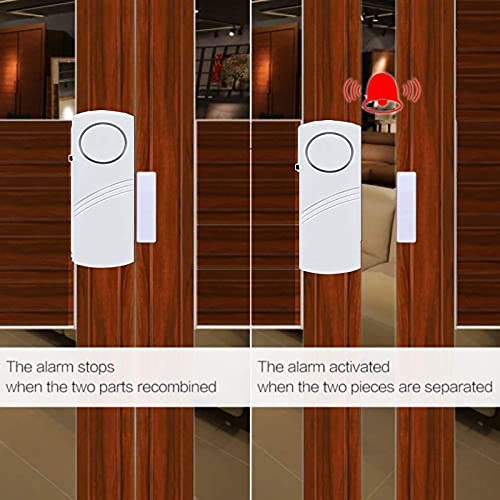 PCTC 4 Pack Home Security Door & Window Alarms for Kids Safety - DIY Protection Burglar Bell Alarm for Home & Office - Image 4