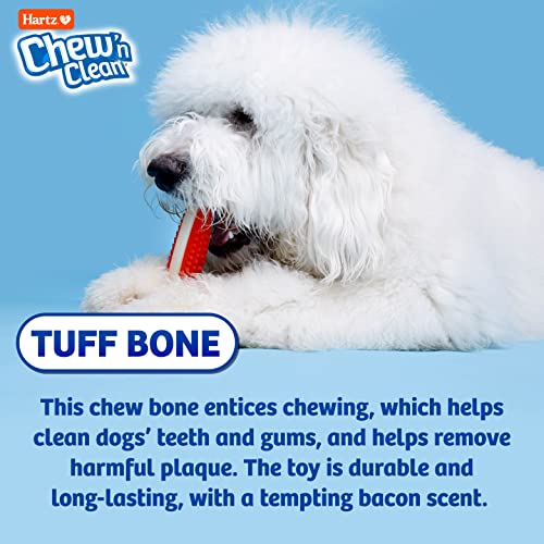 Hartz Chew 'N Clean Tuff Bone Bacon Scented Dental Dog Chew Toy - Extra Large - Image 5