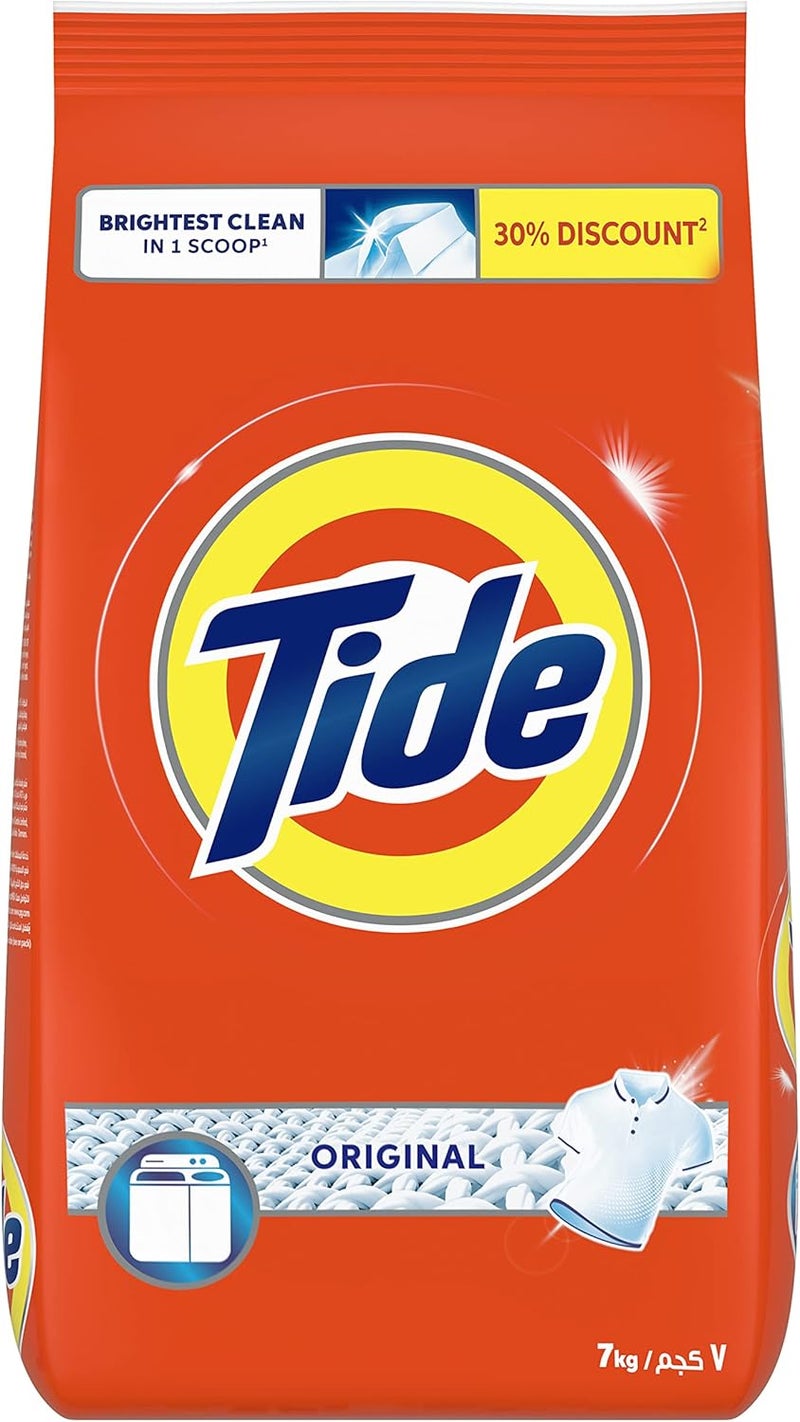 Tide Powder Laundry Detergent, Original Scent, 7 kg - Image 1