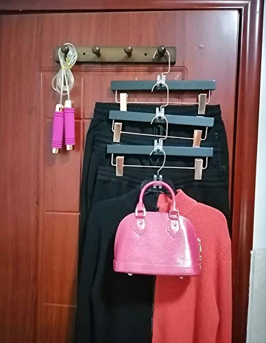 Kclongvs 60 Pcs Clothes Hanger Connector Hooks, Mini Cascading Hanger Hooks for Velvet Huggable Hangers, Wooden Hangers, Heavy Duty Space Saving for Closet (Clear) - Image 5