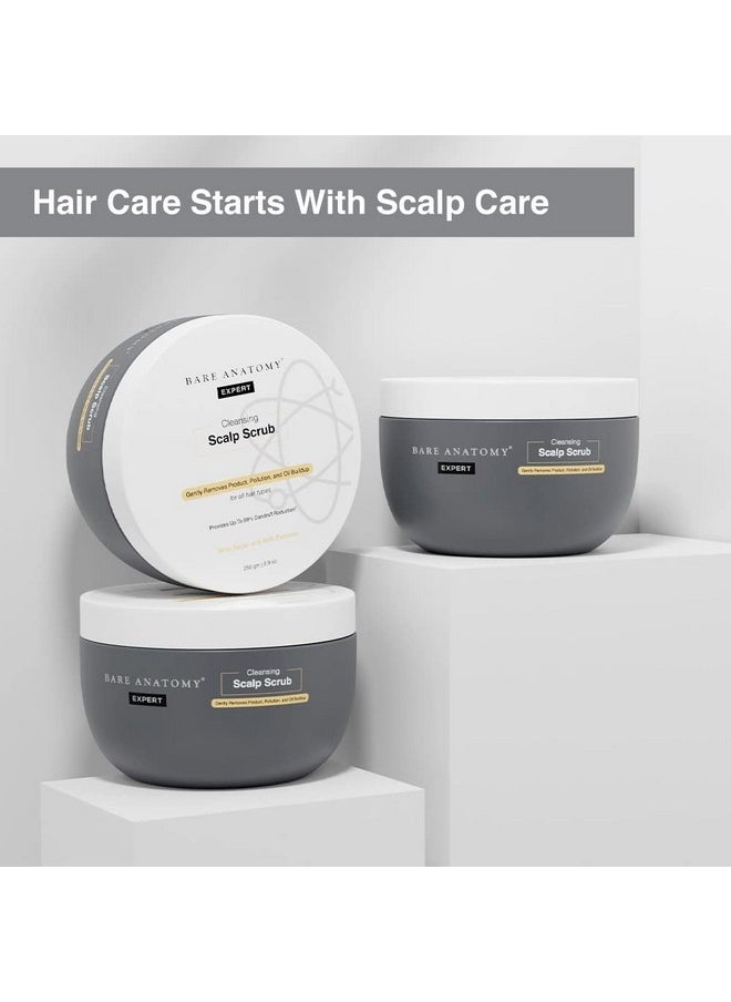 Scalp Scrub With Natural Ahas, Coconut & Sugar | Get Up To 99% Dandruff Reduction | Dandruff Remover | Oily Scalp Exfoliator Hair Scrub | Sulphate & Paraben Free | For Women & Men | 250G - pzsku/ZC586C29B236EBD3439FDZ/45/_/1735817070/f268f76b-005c-4384-a27c-2c5c39681b4d