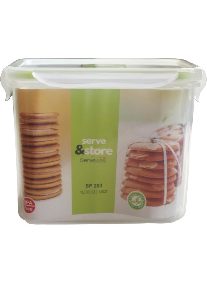 Servewell S&S Rect Container 1.0 L (Sp 203)