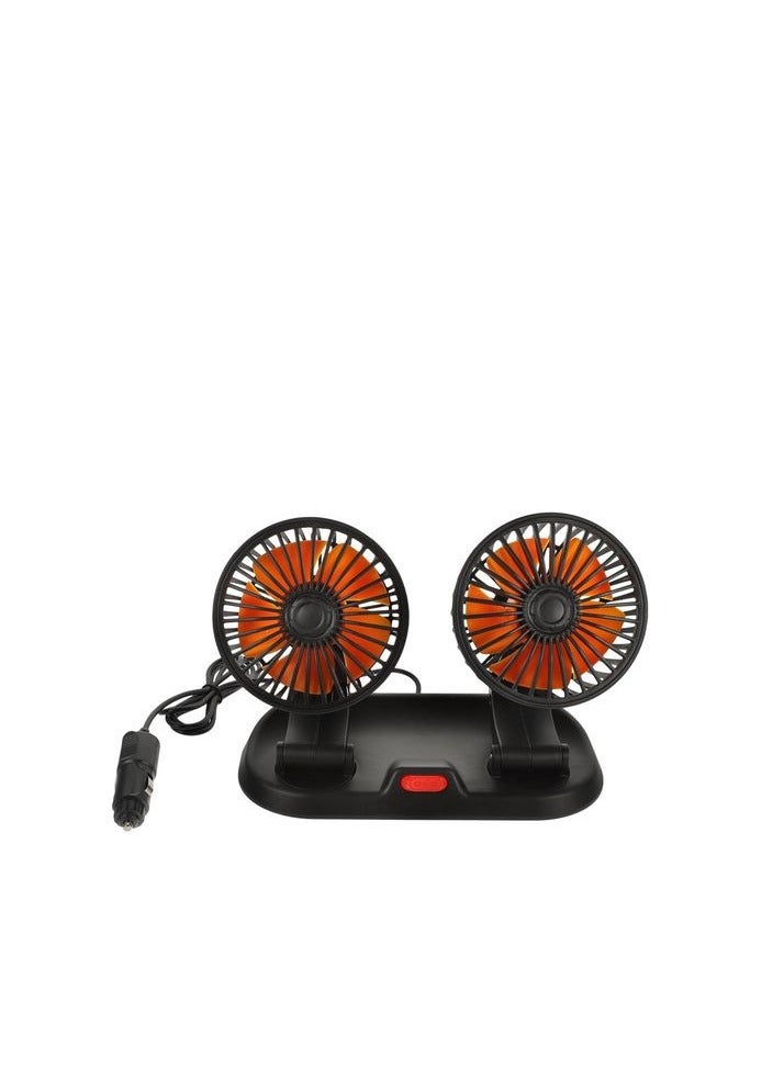 4-inch Dual Fan That Runs On A 12-volt Car Lighter 10w 4a - Image 1