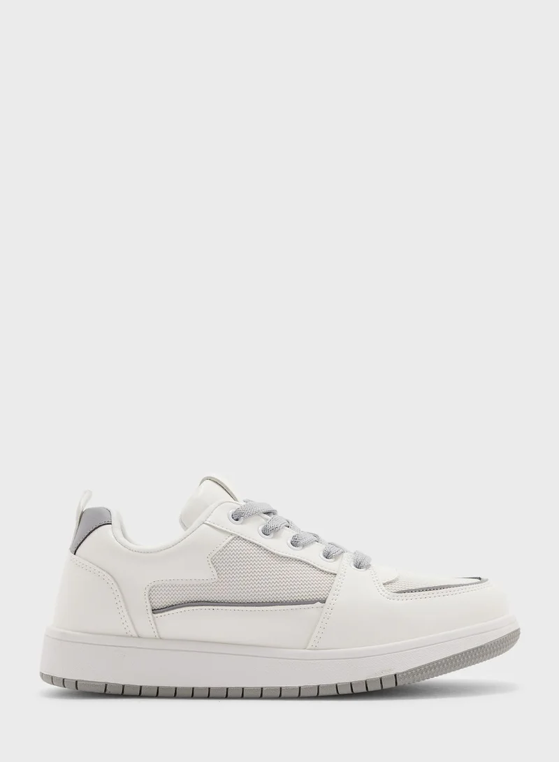 Ginger Texture And Trim Detail Sneaker