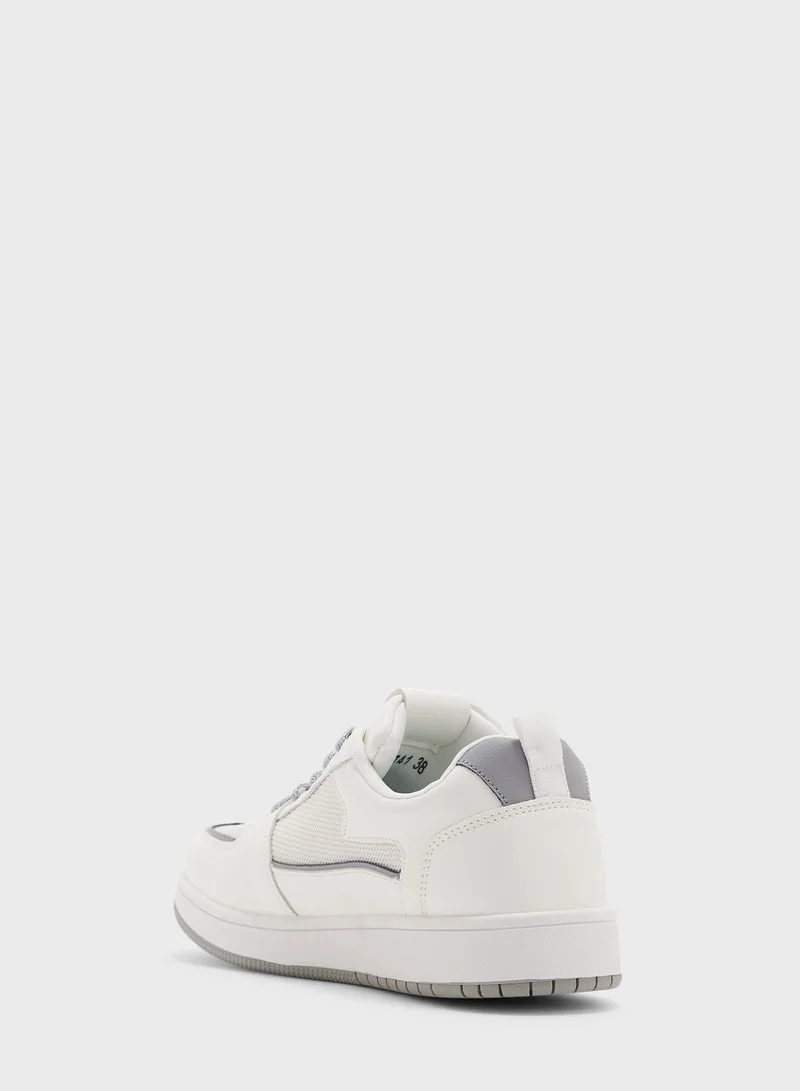 Ginger Texture And Trim Detail Sneaker