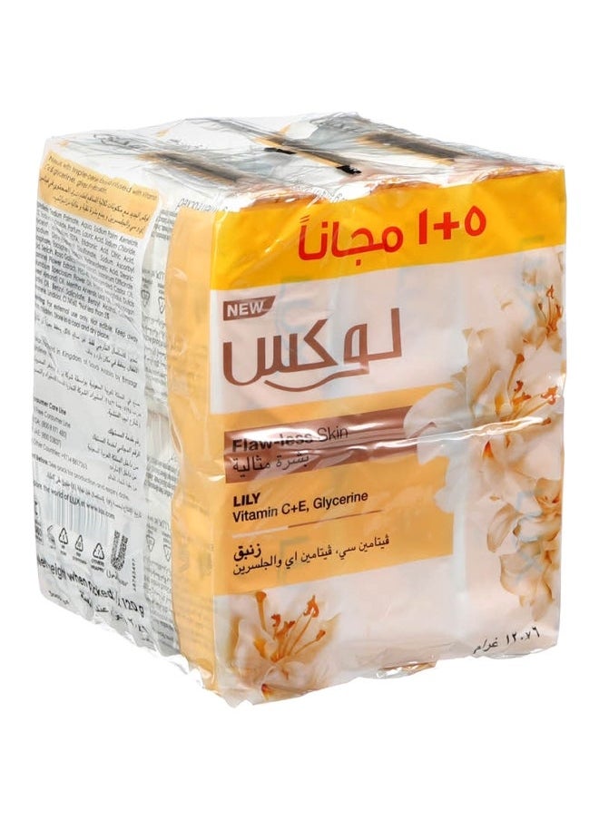 Lux Flawless Skin Lily Soap, Pack Of 6, 120g 