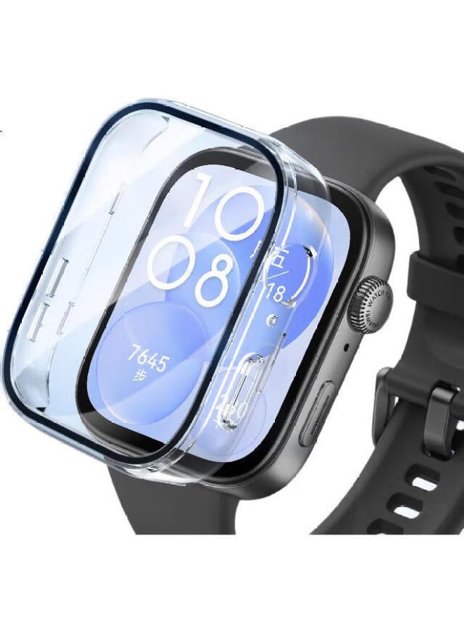 Tinker Pi Jiang Huawei Fit3 Protective Case Tempered Glass Film Huawei Watch Fit3 Special Case Film Integrated Protective Cover Full Package Anti-Fall Anti-Scratch Protective Case - Image 2