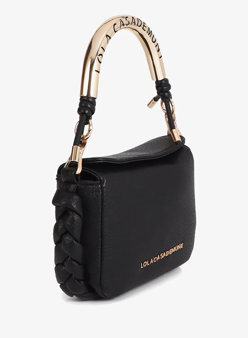 لولا كساديمونت Mini Crossbody Bag with Cut-Out Metallic Handle