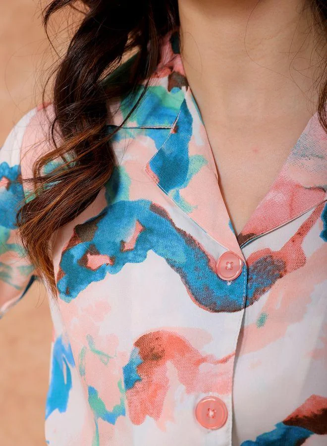 Freehand  Women A-Line Casual Abstract Print Long Dress for Women | Best Price UAE