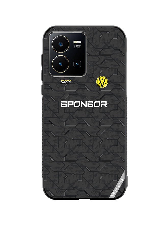 VR CREATIVE Protective Case Cover For Vivo Y35 Soccer Jersey Design Multicolour 