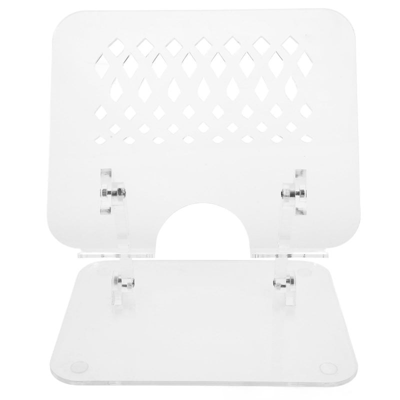 Adjustable Acrylic Laptop Riser Stand Desk Organizer Multipurpose Cooling Mount Home Office - Image 2